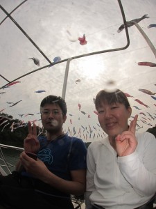 沖縄　ダイビング　比謝川　こいのぼり