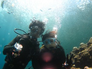 沖縄　ダイビング　青の洞窟