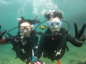 沖縄　ダイビング　砂辺