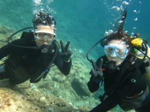 沖縄　ダイビング　真栄田岬　青の洞窟