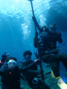 沖縄　ダイビング　真栄田岬　青の洞窟