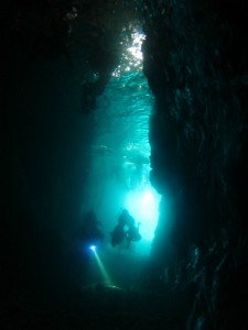 沖縄　ダイビング　青の洞窟　真栄田岬