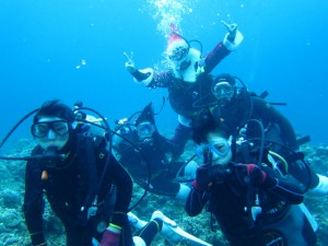 沖縄　ダイビング　慶良間　チービシ　クリスマス