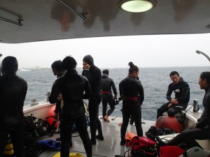 沖縄　ダイビング　サンゴ移植