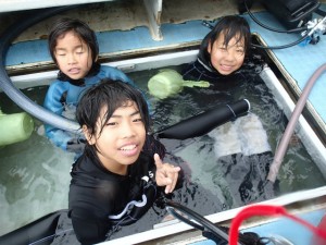 沖縄　ダイビング　慶良間　チービシ　クリスマス