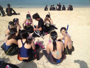 沖縄　サンゴ学習