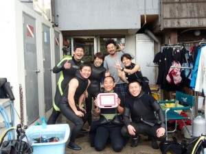 沖縄　ダイビング　アルファダイブ　ブルートライ　砂辺