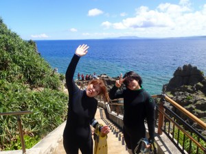 沖縄　ダイビング　青の洞窟　真栄田岬　体験ダイビング