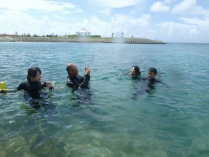 沖縄　ダイビング　ＡＯＷ　ビーチ