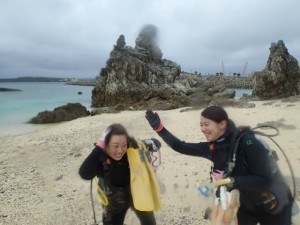 沖縄　ダイビング　崎本部　ＯＷＤ　ライセンス講習