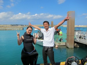 沖縄　体験ダイビング　青の洞窟