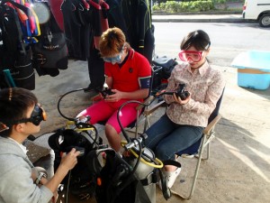 沖縄　ダイビング　砂辺　体験ダイビング