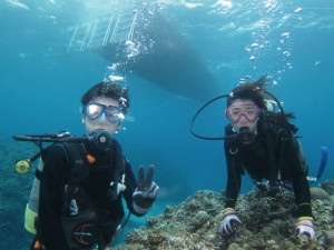 沖縄　体験ダイビング　慶良間