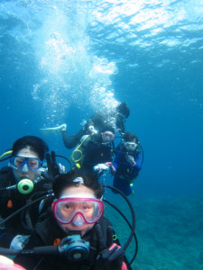 沖縄　体験ダイビング　慶良間　子供