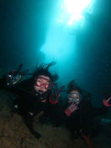 沖縄　体験ダイビング　青の洞窟