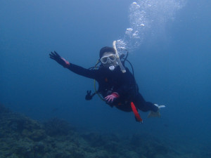 沖縄　ダイビング　砂辺　OWD講習