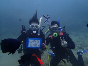 沖縄　ダイビング　OWD講習　砂辺