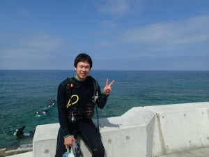 沖縄　ダイビング　砂辺　ＯＷＤ講習