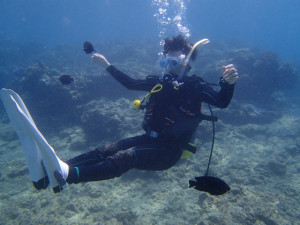 沖縄　ダイビング　砂辺　ＯＷＤ講習