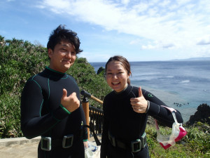 沖縄 ダイビング 青の洞窟 体験ダイビング