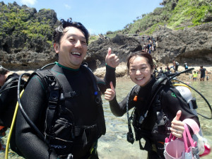 沖縄 ダイビング 青の洞窟 体験ダイビング