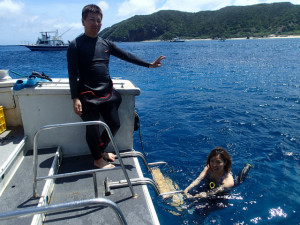 沖縄　ダイビング　慶良間　体験ダイビング