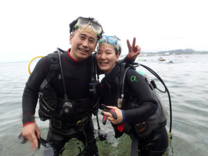 沖縄　ダイビング　真栄田岬　体験ダイビング