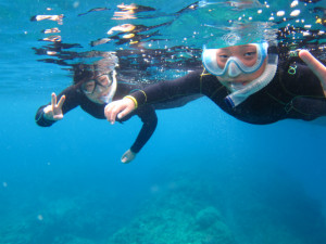 沖縄　体験ダイビング　スノーケル