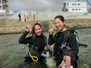 沖縄　ダイビング　砂辺