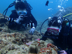 沖縄　ダイビング　砂辺　体験ダイビング