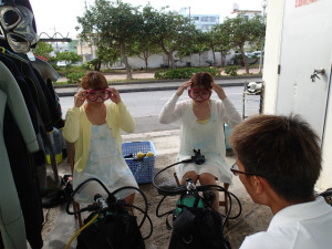 沖縄　ダイビング　砂辺　体験ダイビング