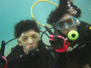 沖縄　ダイビング　近海ボート　体験ダイビング