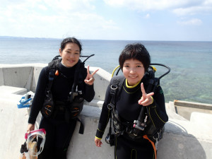 沖縄　ダイビング　砂辺　体験ダイビング