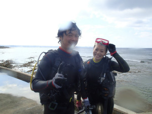 沖縄　ダイビング　砂辺　体験ダイビング