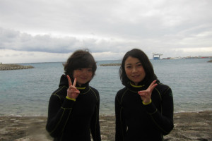 沖縄　体験ダイビング　那覇ビーチ