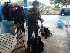 沖縄　ダイビング　OWD講習