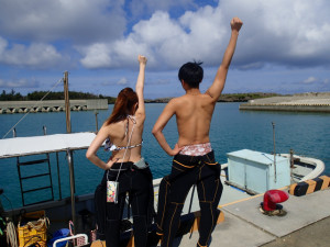 沖縄　ダイビング　万座　体験ダイビング