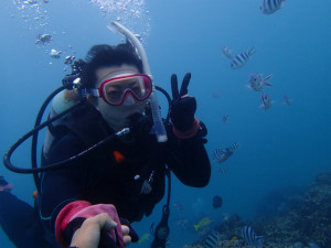 沖縄　ダイビング　真栄田岬　ボートFUNダイビング