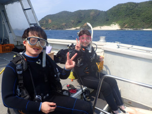 沖縄　ダイビング　ボート講習