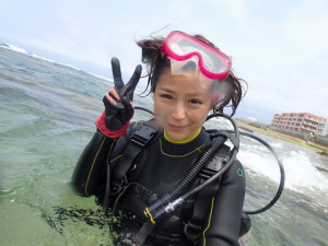 沖縄　ダイビング　砂辺　体験ダイビング