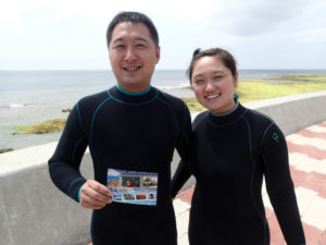 沖縄　ダイビング　砂辺　体験ダイビング