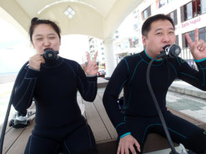 沖縄　ダイビング　砂辺　体験ダイビング