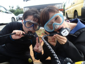 沖縄　ダイビング　青の洞窟　体験ダイビング