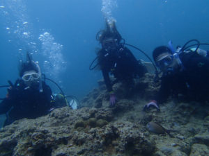 沖縄　ダイビング　砂辺　OWD講習