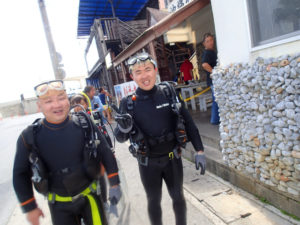 沖縄　ダイビング　砂辺　体験ダイビング