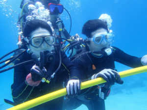 沖縄　体験ダイビング　ダイブサポートスティック