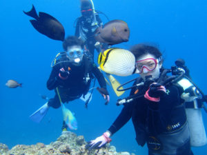 沖縄　ダイビング　真栄田岬　青の洞窟　体験ダイビング