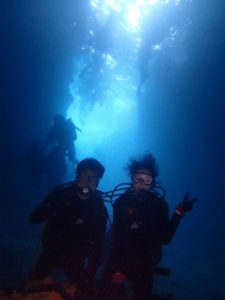 沖縄　ダイビング　真栄田岬　青の洞窟　体験ダイビング