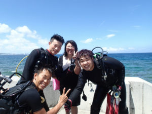 沖縄　体験ダイビング　砂辺