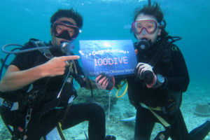 沖縄　ダイビング　100本記念